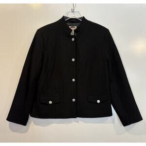 Mark Reed Exclusive Fashions Black Wool Blazer Suit Jacket Career Womens 14 (SU)